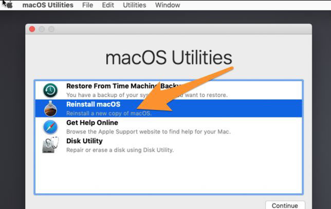 با استفاده از macos recovery